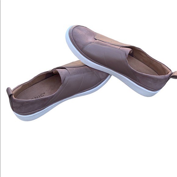 Vionic Zinah Leather Slip-On Sneakers Size 9 Tan - Picture 2 of 7